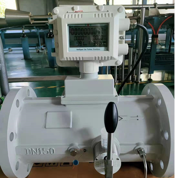 兩臺(tái)DN150氣體渦輪流量計(jì)準(zhǔn)備發(fā)往江蘇，用戶測天然氣貿(mào)易計(jì)量
