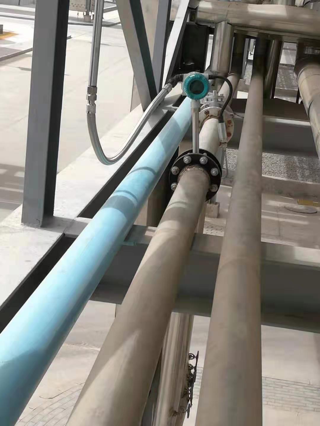 化工廠渦街流量計(jì)，安裝調(diào)試完畢-艾絲特儀表